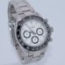 Parnis Sapphire Crystal 39mm White Dial Black Ceramic Bezel Japanese Quartz Movement Chronograph Men's Watch Stainless Band PAR01004