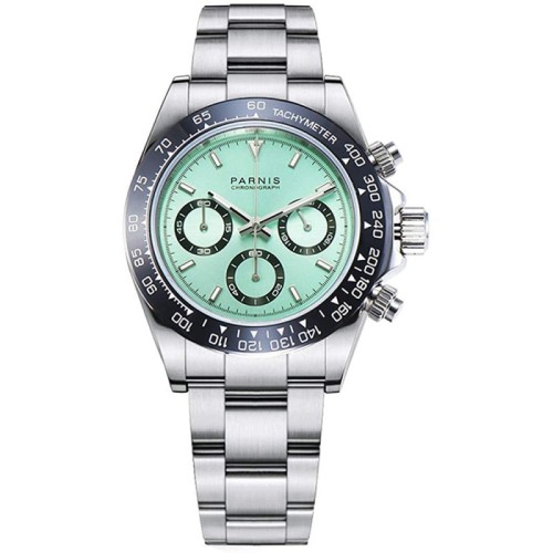 Parnis Commender Seriers Luminous Mens Stainless Steel Watchband Military Sport Chronograph Quartz Watch Wrist Watches PAR01005 Parnis Commender Seriers Luminous Mens Stainless Steel Watchband Military Sport Chronograph Quartz Watch Wrist Watches PAR01005
