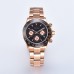 Parnis 39MM Black Dial Mens Waterproof Watch Stainless Steel Strap Auto Date Chronograph Men's Quartz Watches heren horloge PAR01012