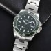 Parnis 40mm Green Dial Automatic Mechanical Watch Green Ceramic Bezel Mens Watch PAR96017