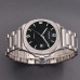 Parnis 40mm Black Dial Stainless Steel Case Classic 21 Jewels Japan Automatic Movement Wrist Watch Sapphire Crystal Mens Watch PAR03002