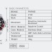 Parnis 40mm Sapphire Glass Red Hand GMT Master Red And Black Bezel Mens Automatic Watch PAR93004G