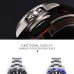 Parnis 40mm Sapphire Glass Red Hand GMT Master Red And Black Bezel Mens Automatic Watch PAR93004G