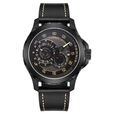 Parnis 44mm Case Japan Automatic Watch  Luminous Design Brand Genuine Leather Watchband Automatic Mechanical Mens Watch PAR83007