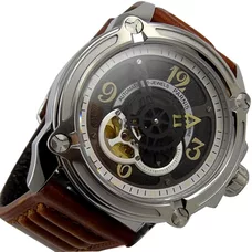 Parnis 44mm Black dial 21Jewels Japan Movement Sapphire Glass Automatic Mens Watch PAR83008