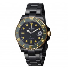 Parnis 40mm Ceramic Bezel Luminous Mark Black Dial Diver Style Automatic Watch PAR96004
