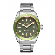 Parnis 41mm Sapphire Crystal Green Dial Rotate Bezel 21 Jewels Japan Automatic Movement Mens Wristwatch  PAR96019
