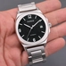 Parnis 40mm Black Dial Stainless Steel Case Classic 21 Jewels Japan Automatic Movement Wrist Watch Sapphire Crystal Mens Watch PAR03002