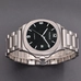 Parnis 40mm Black Dial Stainless Steel Case Classic 21 Jewels Japan Automatic Movement Wrist Watch Sapphire Crystal Mens Watch PAR03002