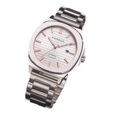 Parnis 42mm White Dial Mechanical Automatic Men Watches Calendar Sapphire Crystal Mens Watch PAR03010