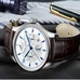 Parnis 43mm Automatic Watch Moon Phase Power Reserve Men Luxury Brand Top Japan Mechanical Winder Watches Casual Mens Watch PAR66007