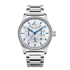 Parnis 43mm Automatic Moon Phase Power Reserve Luxury Brand Top Japan Mechanical Winder Watch Fashion Mens Watch PAR66008