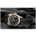 Parnis 36mm Silver Dial Men's Mechanical Automatic Watch Sapphire Crystal Leather Strap Watches 21 Jewels PAR980117
