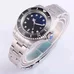 Parnis 44mm Black And Blue Dial Ceramic Rotating Luminous Marks Bezel Japan Automatic Movement Stainless Steel Band Mens Watch PAR69001