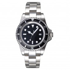 Parnis 40mm Black Dial Solid 316L Stainless Steel Case Automatic Movement Mens Watch PAR69002