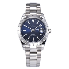 Parnis 39.5mm Automatic Mechanical Men's Watches Japan Movement Silver Case Men Bracelet Watch PAR88015