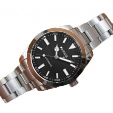 Parnis 40mm Black Dial Mechanical Men Watch Sapphire Crystal Stainless Steel Band Japan  Automatic Men's Watches PAR88021