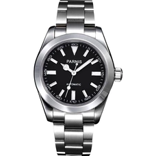 Parnis 40mm Black Dial Sapphire Glass Automatic Men's Watch PAR88026