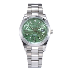 Parnis Green Personality Dial Men's Watches Calendar Japan Automatic Mechanical Men Wristwatch PAR88033