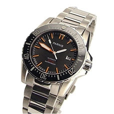 Parnis 44mm Luxury Automatic Diver Watch Waterproof 200m Stainless Steel Mechanical Sapphire Glass Men's Watches PAR06002G