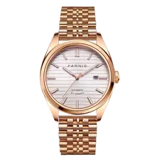 Parnis 40mm Gold Case Mechanical Automatic Japan Movement Top Brand Luxury Sapphire Crystal Mens Watch PAR06009