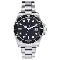 Parnis 40mm Black Dial Ceramic Bezel Luminous Sapphire Glass Automatic Mens Watch PAR51009G
