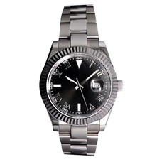 Parnis 40mm Sterile Dial Datejust Model Automatic Men Watch PAR51014